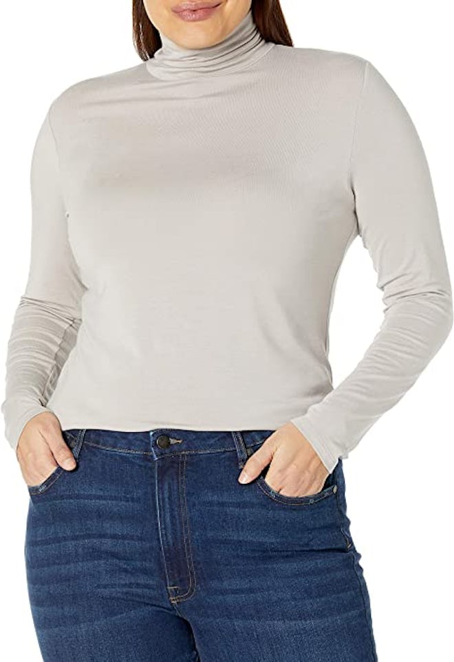 The Drop Phoebe Long-Sleeve Turtleneck