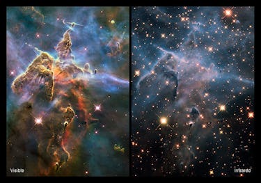 Webb vs hubble image comparison