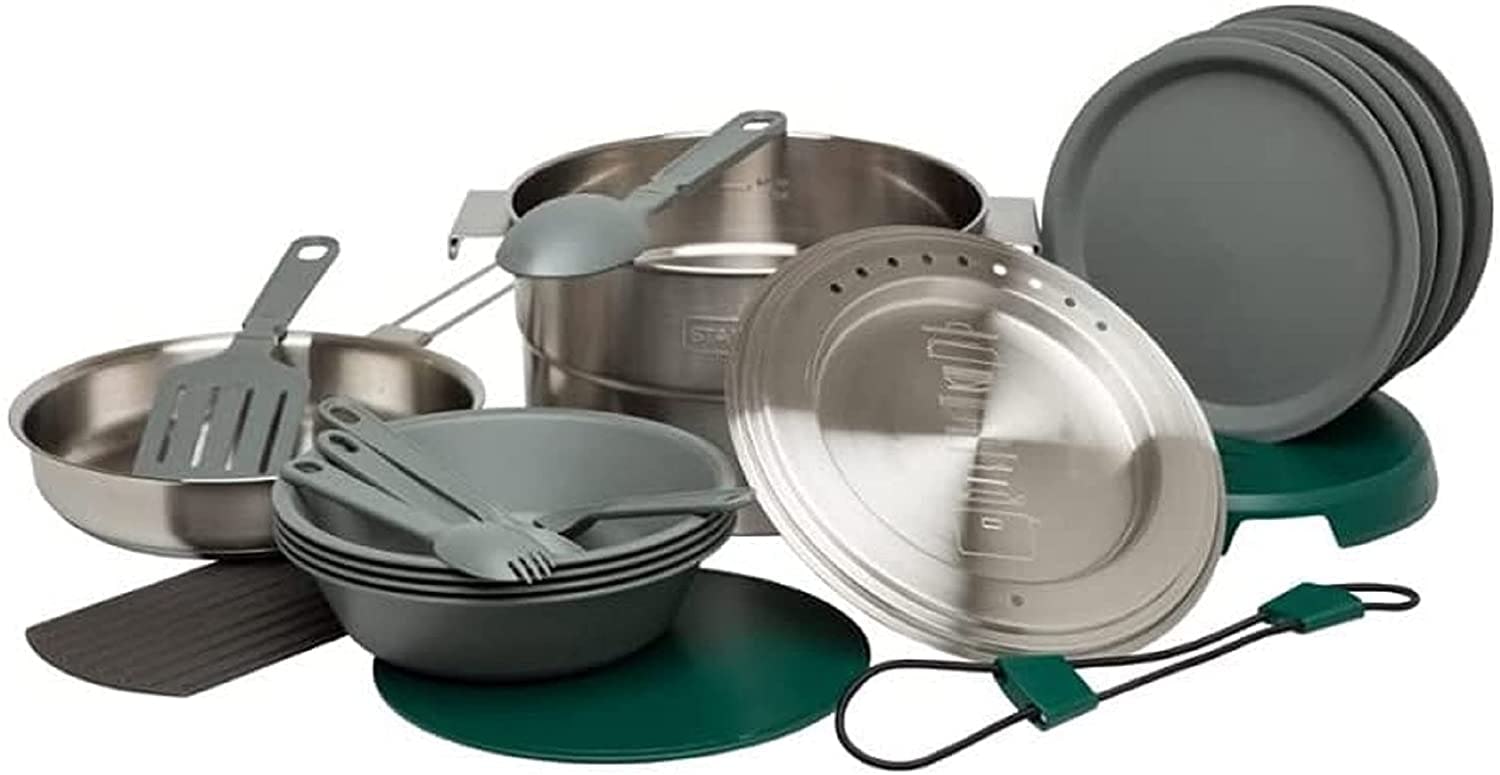 amazon stanley base camp 21-piece cookware set