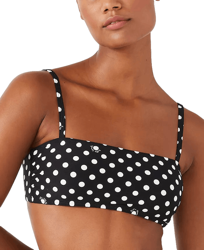 Kate Spade New York Polka-Dot Square-Neck Bikini Top