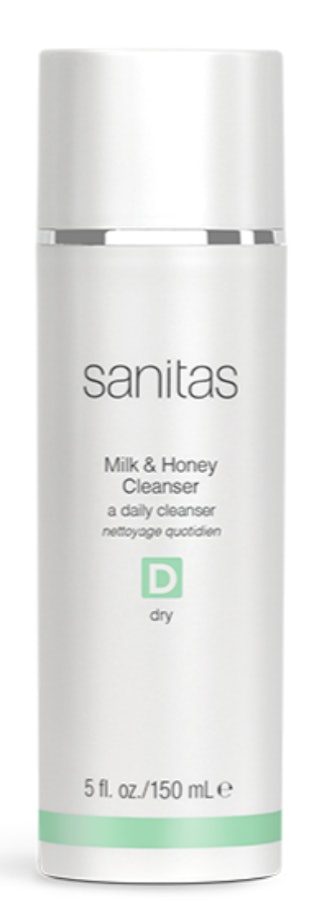 Sanitas Milk & Honey Cleanser for no-makeup makeup look