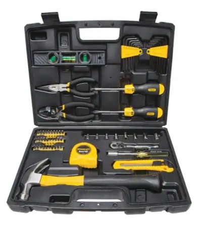 This home tool kit from Stanley is one of the best Father's Day gifts for sons.