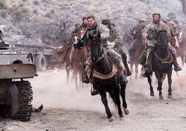 Chris Hemsworth’s Captain Nelson leads the charge on horseback in 12 Strong.