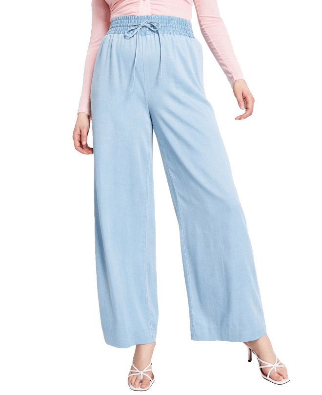 Smocked-Waist Wide-Leg Pants, Created for Macy's