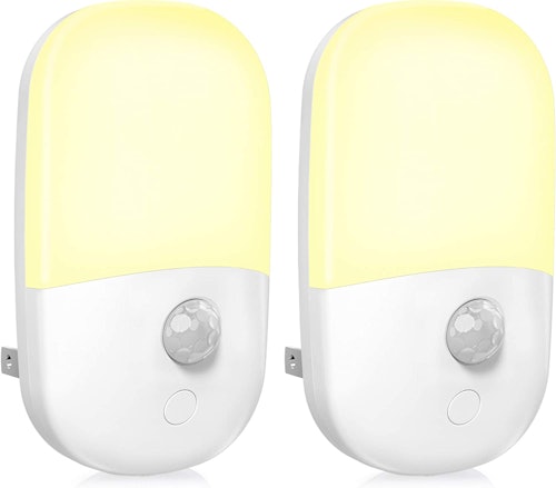 MAZ-TEK Plug in Motion Sensor Dimmable Night Light (2-Pack)