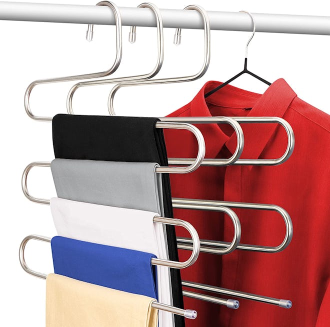 DOIOWN S-Type Stainless Steel Clothes Hangers (3-Pack)