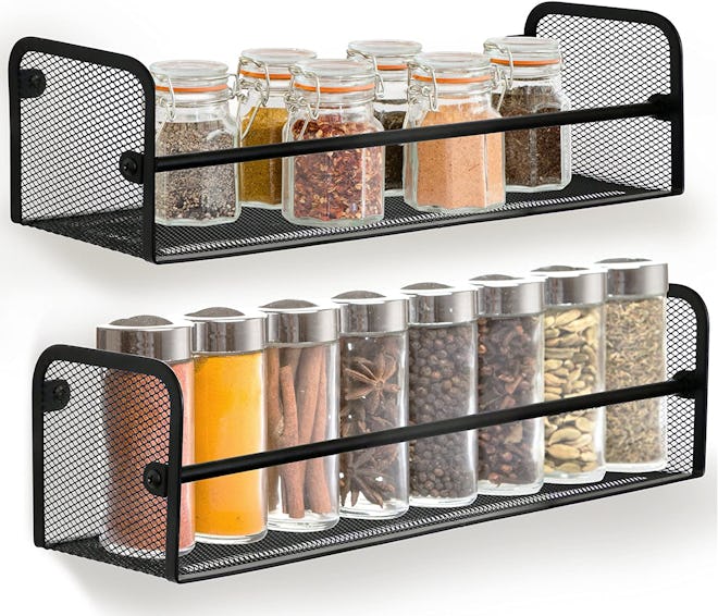 Greenco Wall Mount Single Tier Spice Rack
