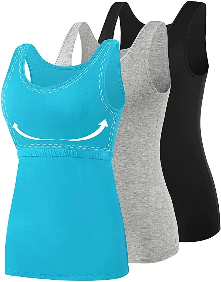 best camisoles with built-in bras