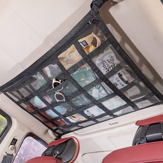 Kaskawise Upgrade Car Ceiling Cargo Net Pocket