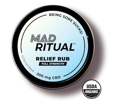 Mad Ritual CBD Relief Rub is a great Father's Day gift for sons.