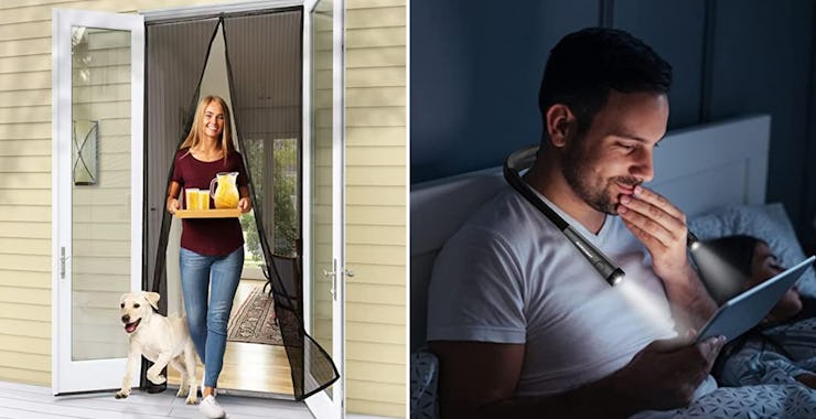 Glocusent LED Neck Reading Light and the Flux Phenom Magnetic Screen Door