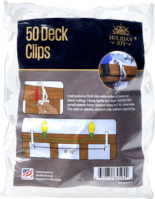 Sorillo Brands Deck Clips For Outdoor Lights (50-Pack)