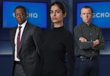 Channel 4's 'The Undeclared War': Adrian Lester, Hannah Khalique-Brown, and Simon Pegg