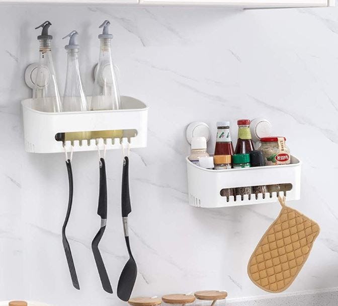 LEVERLOC Suction Cup Shower Shelf