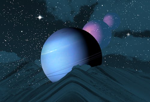 An illustration of Neptune. Here's how Neptune Retrograde 2022 will affect each zodiac sign.