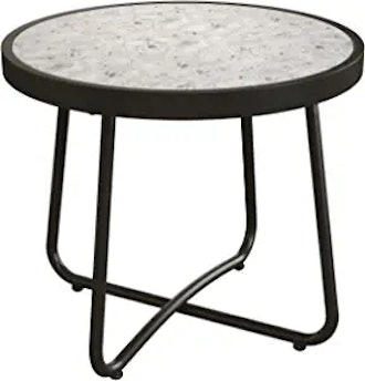 Outdoor Round Metal Side Small End Table