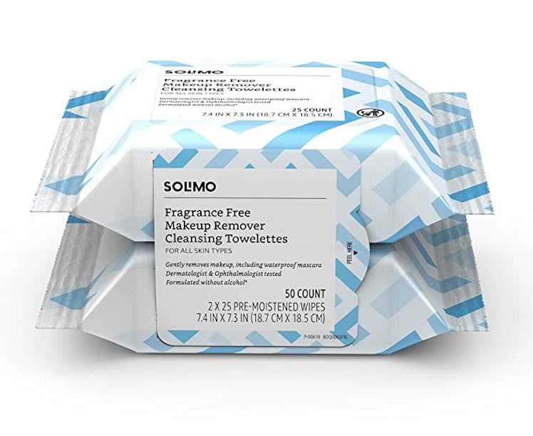 Solimo Make Up Remover Wipes can remove even the heaviest makeup