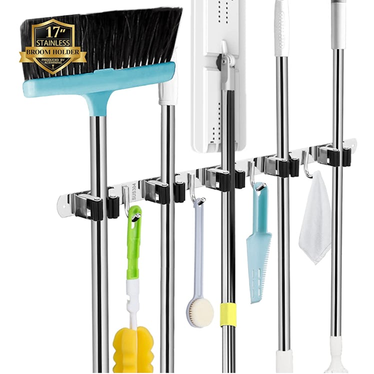 AceMining Wall Mount Broom Organizer