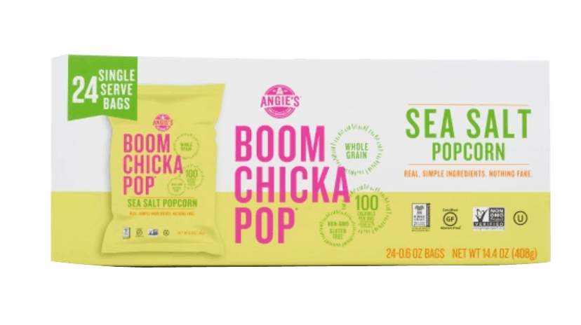 Boom Chicka Pop Sea Salt Popcorn, 24 Count