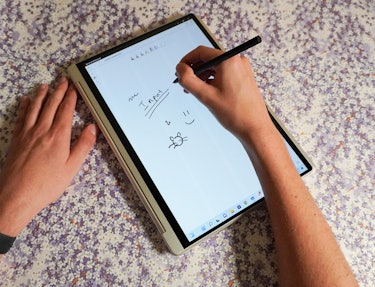 The Yoga 9i as a note taking device.