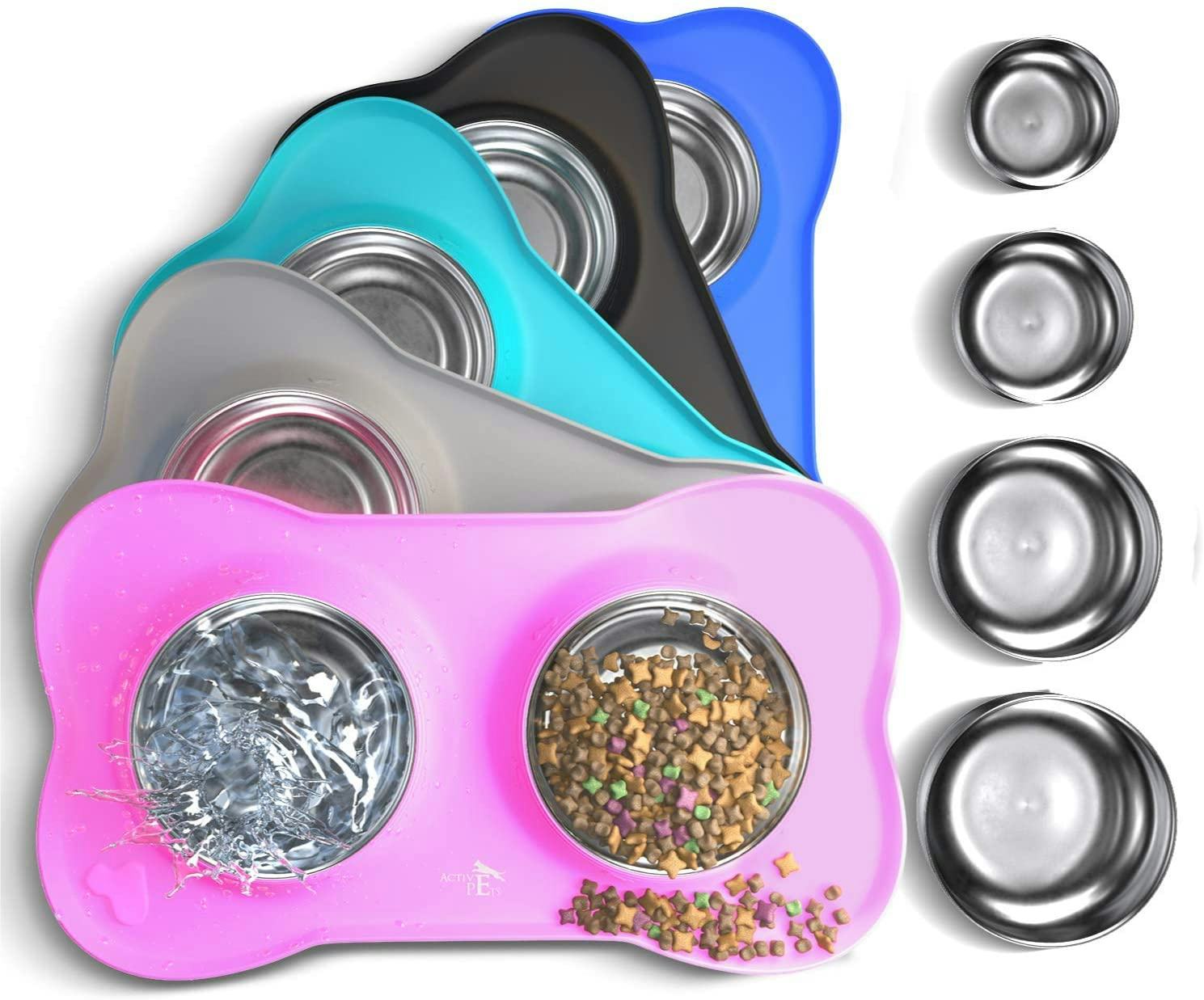 Active Pets No-Spill Food Bowls