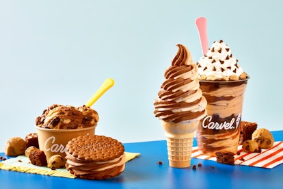 Carvel's brookie soft serve flavor is a half-brownie, half-cookie mashup.