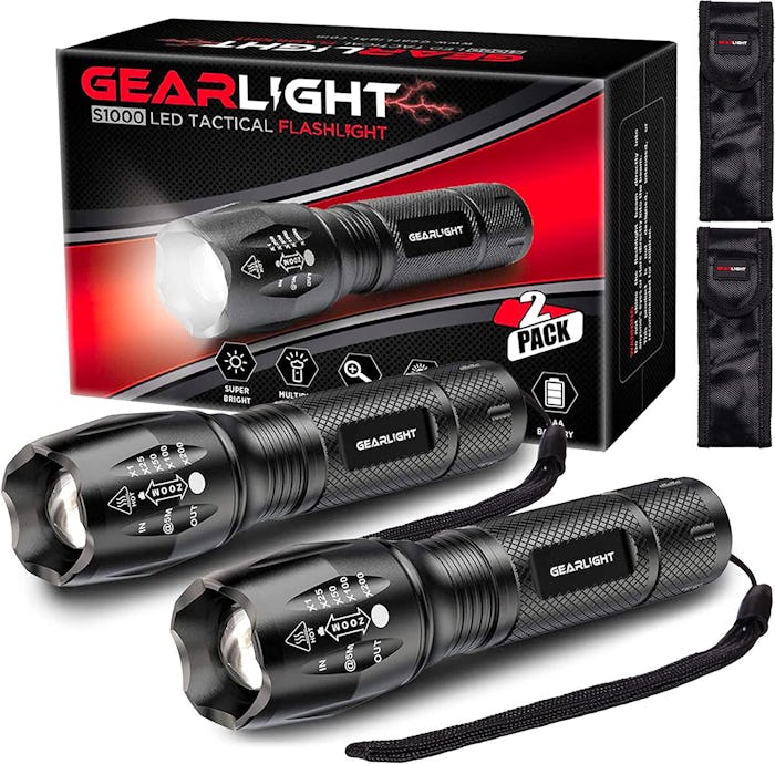 GearLight LED Flashlight Pack (2-Pack) 