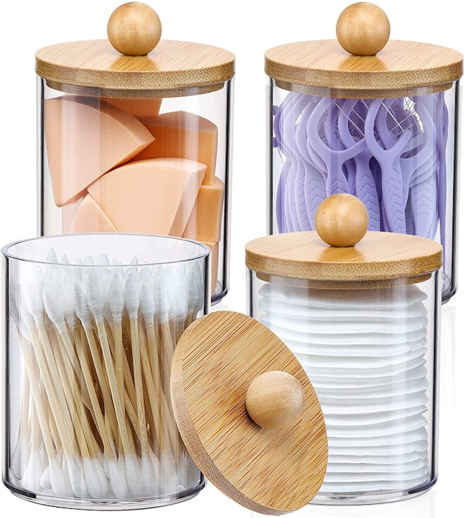 VITEVER Apothecary Storage Jars (4-Pack)