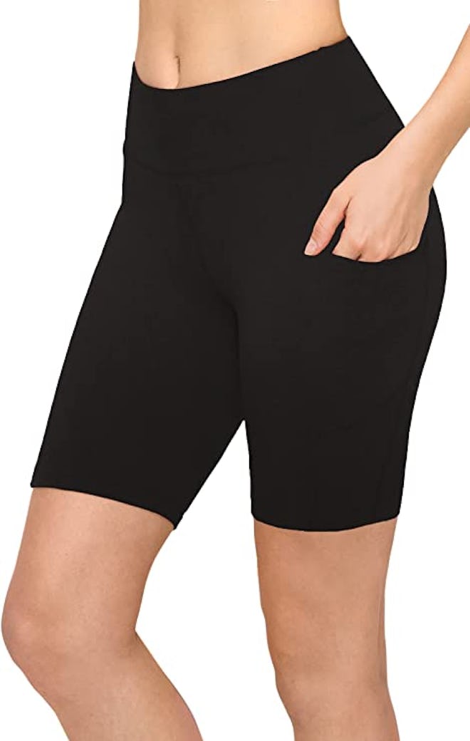 SATINA High Waisted Biker Shorts