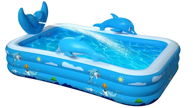 This Oxsaml Inflatable Pool will turn your backyard into a kid oasis.