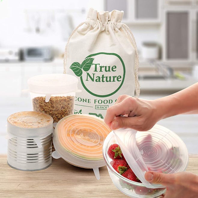 True Nature Silicone Stretch Food Covers (12-Pack) 