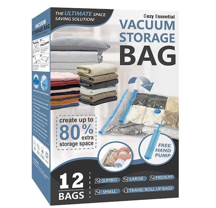 Cozy Essential Vacuum Storage Bags (12-Pack)