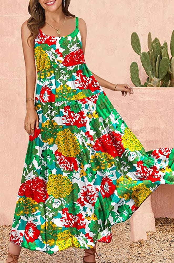 YESNO Printed Maxi Dress