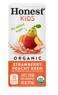 Organic Strawberry Peachy Keen Juice Drink, 8-Pack