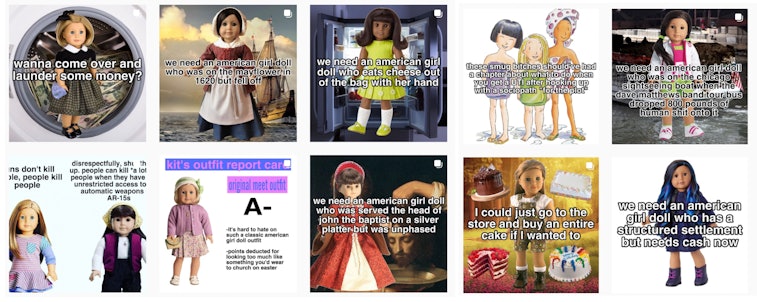 Memes about American Girl dolls