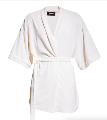 Terry Cloth Self-Tie Kimono