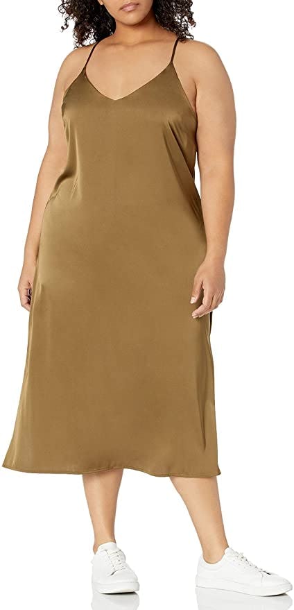The Drop Silky V-Neck Slip Dress