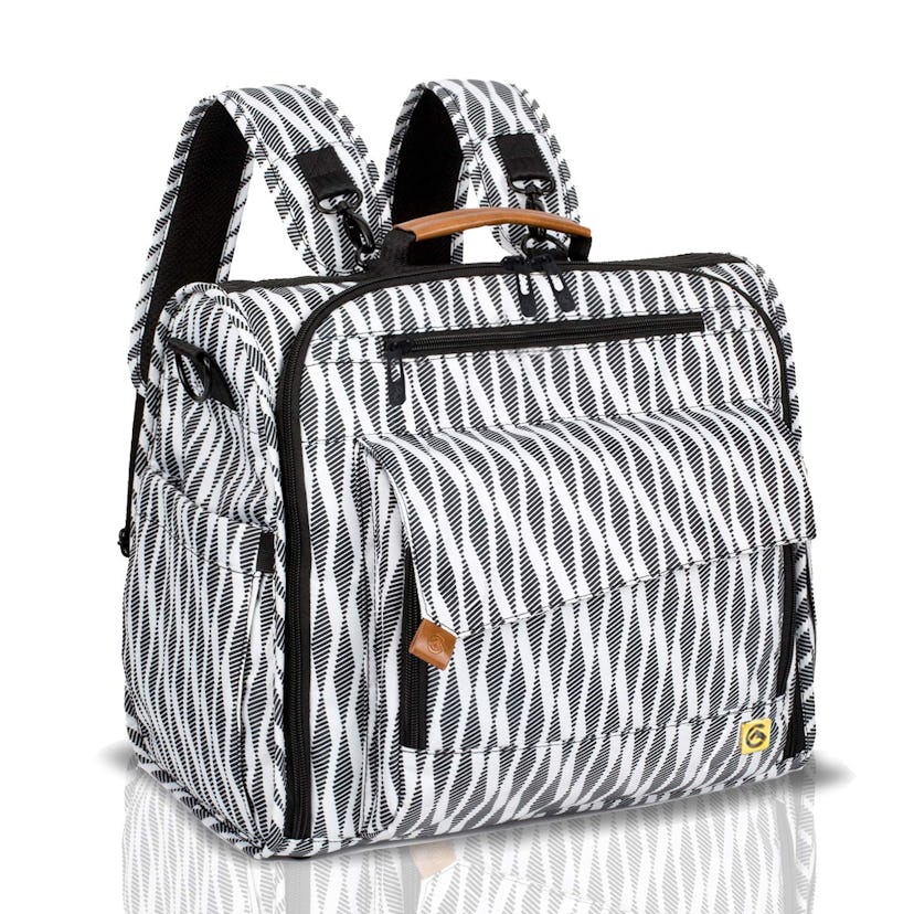 ALLCAMP Zebra Diaper Bag for Two Kids