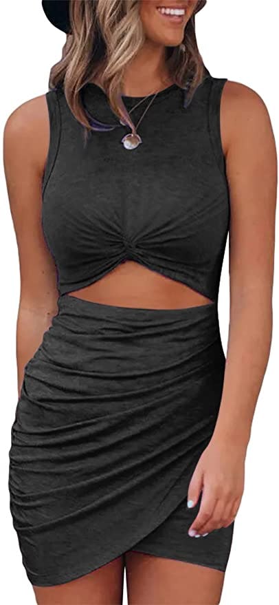 Acelitt Sleeveless Twist Dress