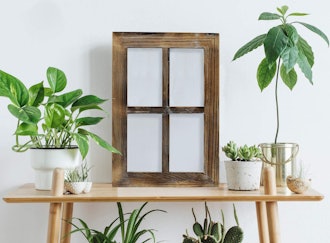 Greenco Wooden Rustic Mount Window Frames (2- Pack)