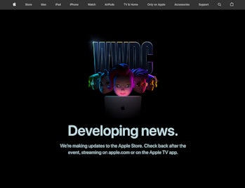 Apple Store down WWDC 2022