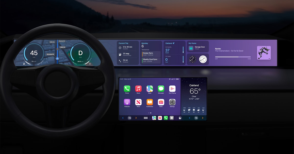 CarPlay de próxima generación no es un automóvil de Apple, pero podría parecerse a uno