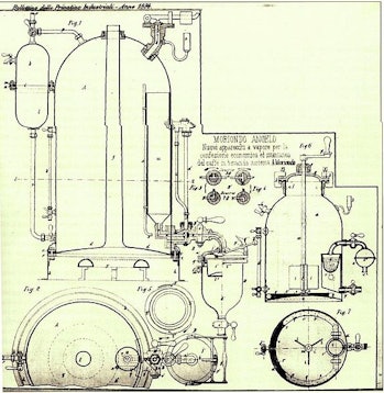 An illustration of Moriondo’s machine, dating back to 1884.
