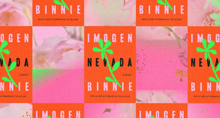 A collage of the novel, Nevada, by Imogen Binnie