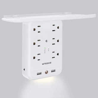 WTESKE 6-Outlet Surge Protector Shelf