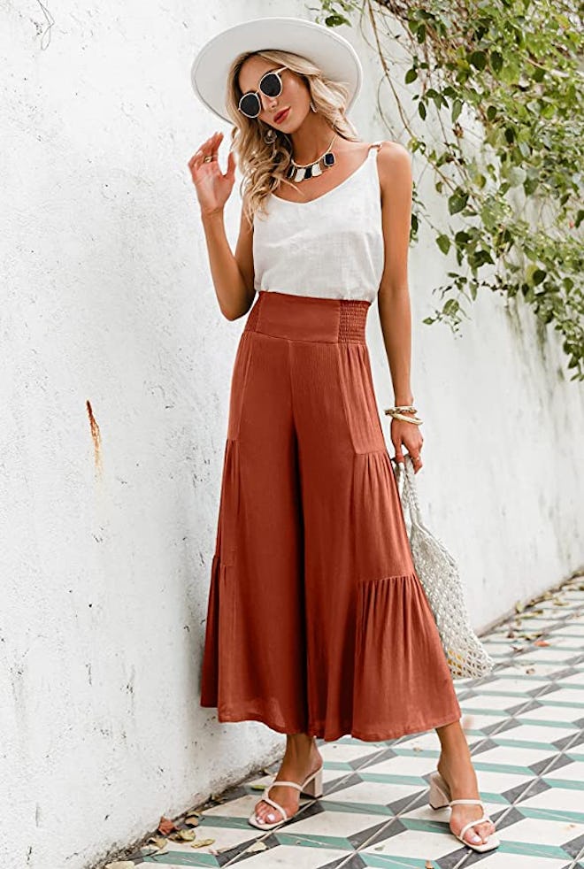 BerryGo Flowy High Waist Pants