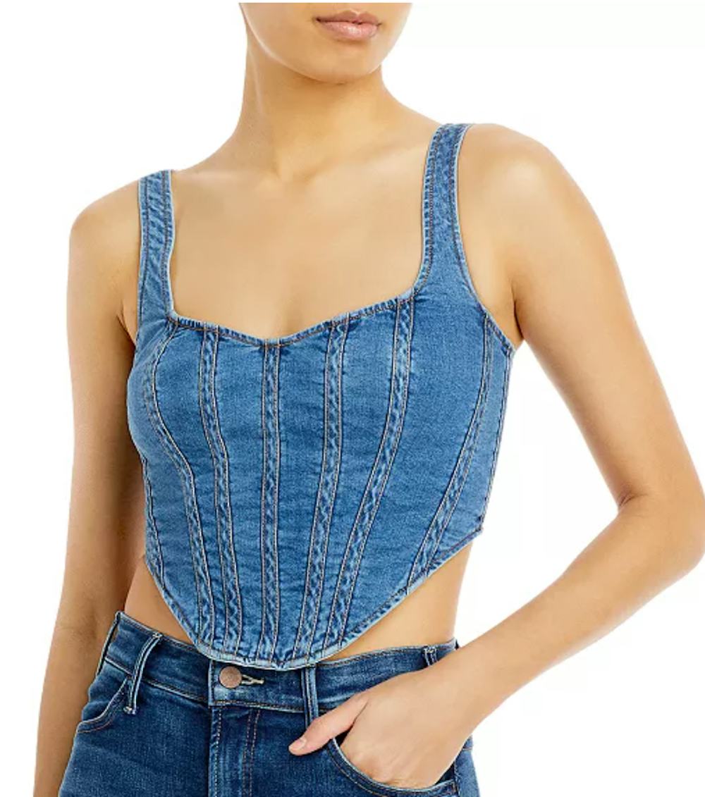 Denim Corset Bustier
