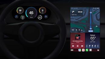 Next generation CarPlay on a vertical screen