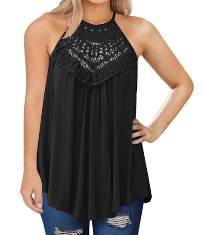 MIHOLL Sleeveless Lace Top