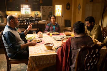 Mohan Kapur as Yusuf, Iman Vellani as Kamala Khan, Saagar Shaikh as Aamir, and Nimra Bucha as Najma ...